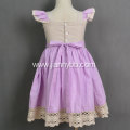 boutique purple cotton poplin embroidered baby girl dresses